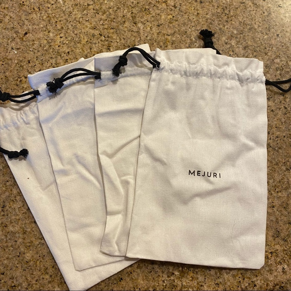 Set of 4 Mejuri Jewelry Bags